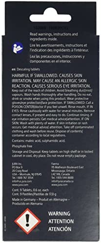 Jura 66281 Decalcifying/Descaling Tablets (9 tablets)