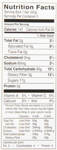 Gluten Free by Glutino Breakfast Bars, Blueberry, 1.41 oz ( 5 Bars )
