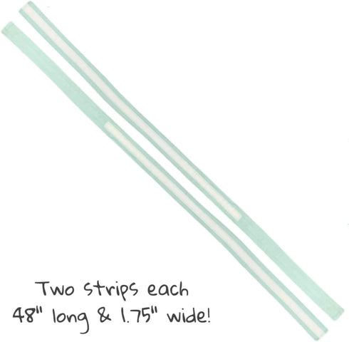 Harleys Cake Strips Easy Bake Oven Accessories I PACK OF 2 - Even Baking Strips for Cake Pans I 48 Long & 1.75 Wide Adjustable Hook and Loop Fastener Strap - Cotton Fabric Strip I Baking Tools