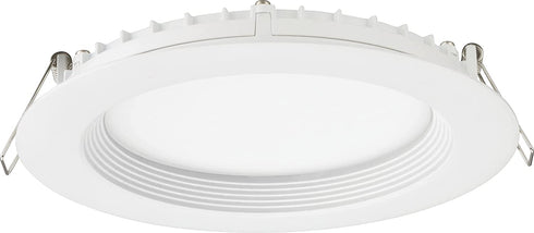 Juno WF6 REG SWW5 90CRI MW M6 Round Baffle LED Downlight, 120 Volts, 2700K/3000K/3500K/4000K/5000K, Triac Dimming, 6-Inch Regressed Lens, Matte White