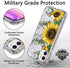 ICEDIO iPhone 11 Case with Screen Protector,Clear with Nice Sunflowers Floral Flower Patterns for Girls Women,Shockproof Slim Fit TPU Cover Protective Phone Case for Apple iPhone 11 6.1 inch