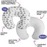 Boppy Nursing Pillow Cover - Premium , Gray Elephants Plaid, Soft, Quick-Dry Microfiber Fabric, Fits Boppy Bare Naked, Original and Luxe Breastfeeding Pillow , Awake Time Only
