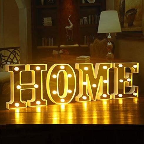 Samapet 6.3 Inch Light up Letters K LED Light Up Marquee Letters, Sign Letter 26 Alphabet with Lights for Wedding Engagement Birthday Party Table Decoration Bar Christmas Night Home Decoration (K)