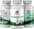 Hyaluronic Acid 100 mg 180 Vegetarian Capsules | Supports Knees & Joints | Skin Complex Tablets | Triple Strength HA Supplement For Face Elasticity | Acido Hialuronico Pills | Oral Powder Vitamin 1000