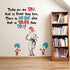 Runtoo Inspirational Quotes Wall Decals Today You are You Kids Wall Stickers Baby Nursery Bedroom Classroom Wall Decor