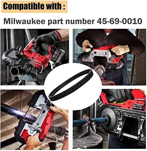 Replacement Milwaukee Pulley tires 45-69-0010 For milwaukee BandSaws Blade AO2807 6238N 6230 6232-6 6225 6238-20 2729-20 (2 Pack)
