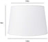 ALUCSET Double Medium Paper Lamp Shades Set of 2, Drum Lampshades for Table Lamp and Floor Light, 10x12x8 inch, Natural Crafted, Spider (paper white, 2 PCS Pack)