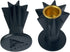 Akilik Black Candlestick Holder Resin, Set of 2 Taper Candle Holder for Dinning, Home Decor, Party, Candle Holders for Candlesticks