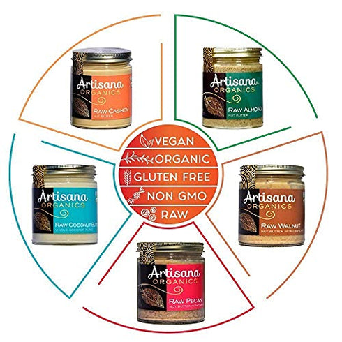 Artisana Organics Raw Almond Butter, 9oz | No Sugar Added, No Palm Oil, Vegan, Paleo, and Keto Friendly