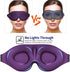 MZOO Sleep Eye Mask for Men Women, 3D Contoured Cup Sleeping Mask & Blindfold, Concave Molded Night Sleep Mask, Block Out Light, Soft Comfort Eye Shade Cover for Travel Yoga Nap, Purple