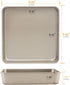 Bakestudio Square Cake Pan set of 2, Deep Baking Sheets for oven, Nonstick Baking Tray, Gold-Perfect for Brownies, Cakes, Casseroles-Durable Warp-Resistant (9.4 Inch)