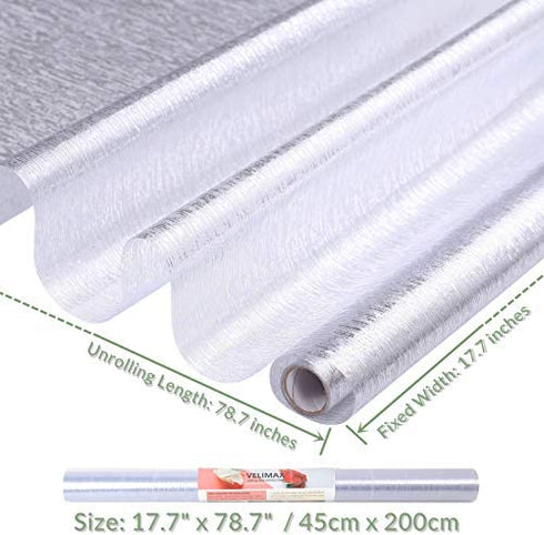 VELIMAX Rain Glass Window Film Privacy Static Window Clings Decorative Glass Sticker for Home Office Removable UV Protection Heat Control 17.7 x 78.7 inches