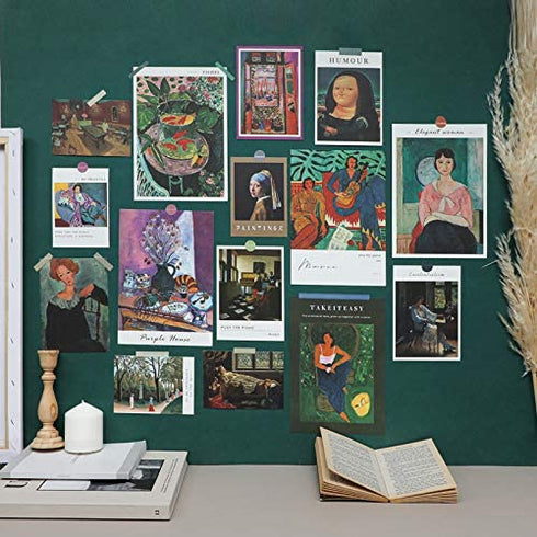Green Posters for Room Aesthetic Figure Photo Collage Kit for Wall Aesthetic Wall Collage Kit Prints Aesthetic Pictures for Wall Collage Aesthetic Room Decor for Teen Girl Posters Collage Kit