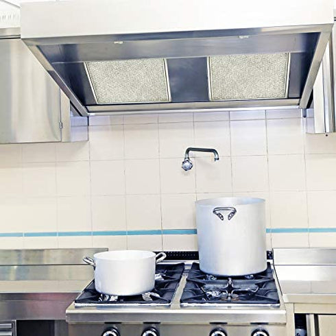 4 Pack Aluminum Range Hood Grease Filter Replacement Filter Compatible with Broan BP29, 10-1/2 x 8-3/4 x 3/32 Inch