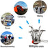 LBI Backpacking Stoves 3.3 oz, 10000BTU, Non-battery Ignition, for Camping, Hiking, Emergency.