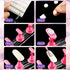 2 Set Acrylic Nail Art Practice Stands Magnetic Nail Tips Holders Training Fingernail Display Stands DIY Nail Crystal Holders and 96 Pieces White Reusable Adhesive Putty (Pink)