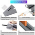 Twin Door Draft Stopper36 in Under Door Draft Stopper Bottom Seal Weather Stripping Window Breeze Blocker Sound Blocker Adjustable Door SweepsDouble Sided-Removable and WashableCheck Gray