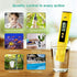 Alysontech Digital PH Meter, PH Meter 0.01 High-Precision Pocket Water Quality Tester, PH Range 0-14, Suitable for Accurate Testing of Drinking Water, Aquariums, Swimming Pools, Hydroponics (Yellow)
