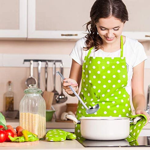 meekoo 3 Pieces Stainless Steel Ladle Soup Handle Ladle with Pouring Rim for Kitchen Cooking Soup Sauce (4 oz)