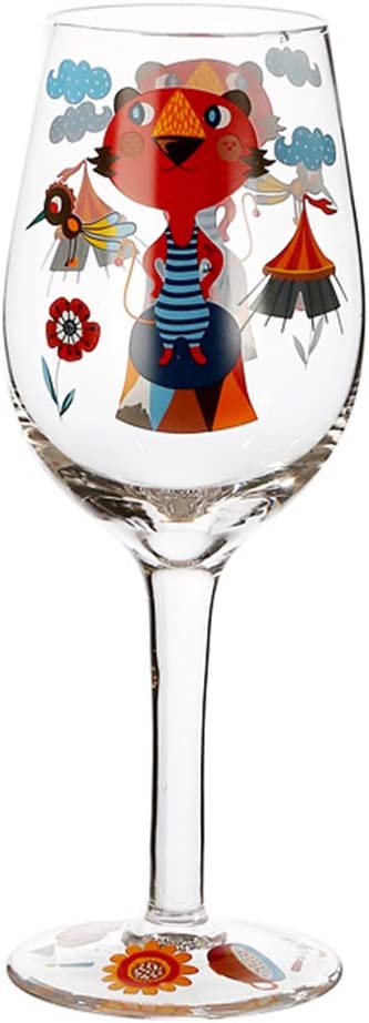 CHOOLD Sunflower Artisan Painted Wine Glass Flower Print Wine Glasses Lead-Free Glasses Goblet for Party Wedding Christmas Gift