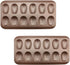 2 Pack Madeleine Pan, CGGYYZ 12 Cavity Heavy Duty Shell Shape Baking Mold Nonstick Cookie/Cake/Scone Pan Whoopie Pie Pan for Oven Baking