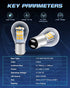 Alopee 10V-24V DC Bright 1157 Led Bulb Amber Yellow 1157 Bulb 2357 Led Bulb 2057 Led Bulb 7528 BAY15D 33SMD 2835Chip Replacement for LED Turn Signal Bulb, Blinker Bulbs, Pack of 2