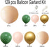 Olive Green Balloon Arch Kit 129pcs Balloon Garland Kit Olive Green Peach Orange Golden Latex Balloons Garland Baby Shower Birthday Party