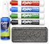 EXPO Low Odor Dry Erase Marker Starter Set, Chisel Tip, Assorted, Whiteboard Eraser, Cleaning Spray, 6 Count