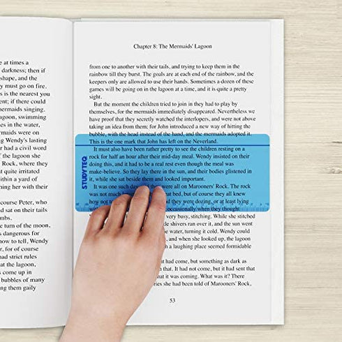 15 x Studyteq Professional Dyslexia Colored Reading Overlays and Rulers + Protective Case | Reading Tracking Rulers for Visual Stress, Dyslexia, Irlens Syndrome, and ADHD