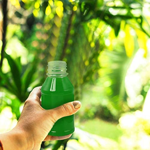 Aneco 20 Pack 4 Ounce Empty Plastic Juice Bottles Reusable Drink Containers with Lids Ideal for Storing Juices, Water and Other Homemade Beverages