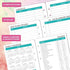 2023 Planner Refills - Planner Refills 2023, 2023 Weekly & Monthly Planner Refills, 2023 Planner Inserts, A6 Planner Refills, A6 Planner Inserts, 3-3/4" x 6-3/4", Jan.2023-Dec.2023, 6-Hole Punched - Watercolor Ink