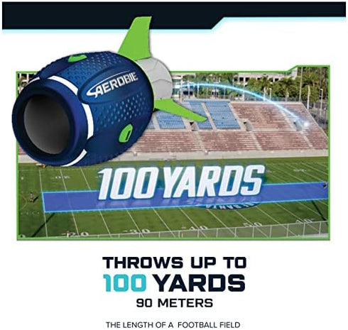 Aerobie Sonic Fin Football, Aerodynamic Russel Wilson Football Toy, Now with Softer Foam & Fins, Outdoor Games for Kids and Adults Aged 8 and Up