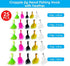 25 Piece Crappie jig Head Fishing Hook with Feather Fly Fishing Marabou jig Hooks 1/32 oz 1/16 oz 1/8 oz Assortment