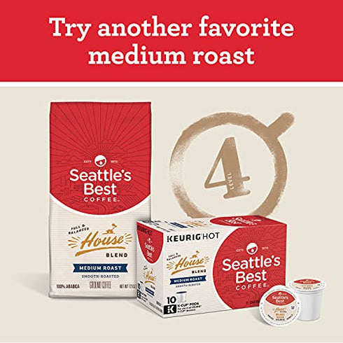 Seattle's Best Coffee Breakfast Blend Medium Roast Single Cup Coffee, 10 ct