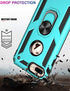 iPhone 8 Plus Case,iPhone 7 Plus Case with Glass Screen Protector,Military Grade 16ft. Drop Tested Protective Phone Case with Magnetic Car Mount Kickstand for iPhone 7 Plus/iPhone 8 Plus Teal