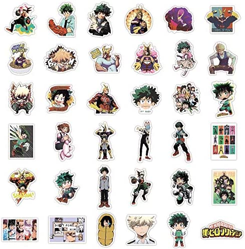 200Pcs Mixed Anime Stickers, Anime Cartoon Stickers for Laptop, Notebook Computer,Water Bottle,Luggage. Gifts for Kids, Men, Women,Teens, Adults