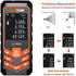 Laser Measure 393Ft - LOMVUM Laser Tape Measure Laser Measurement Tool with M/in/Ft Unit Switching, Backlit LCD, Pythagorean Mode, Measure Distance, Area and Volume - Carry Pouch and Battery Included