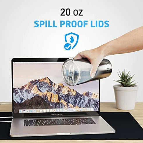 20 / 10 OZ - 2 Yeti Lids 20 oz Replacement Lid - 3.3 Inch Diameter - Spill Proof Yeti Replacement Lids - Yeti 20 oz Tumbler Lid for Yeti Tumbler, Fit Ozark tumbler lids 20 oz replacement lid, yeti cup lid