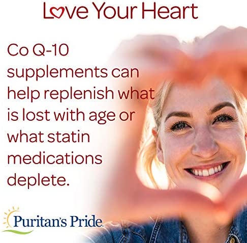 Puritans Pride CoQ10 100mg, Supports Heart Health, 240 Rapid Release Softgels