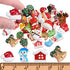 Slime Charms Christmas Resin Flatbacks for Scrapbook Ornaments DIY Xmas Crafts Resin Decorations - Snowman Tree Bell Deer - (30 Piece Random)