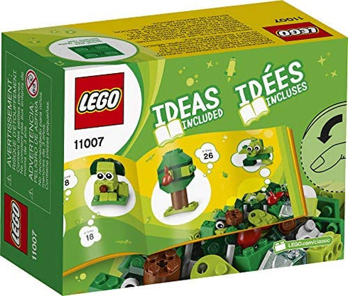 LEGO Classic Creative Green Bricks 11007 Starter Set Building Kit with Bricks and Pieces to Inspire Imaginative Play (60 Pieces)