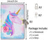 MHJY Sequin Unicorn Journal Secret Diary with Lock,Reversible Mermaid Sequin Notebook Private Journal Magic Unicorn Notebook Gifts for Girls