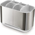 Joseph Joseph EasyStore Stainless-Steel Toothbrush Holder Bathroom Storage Organizer Caddy, Large