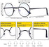 Brigtlaiff Round Blue Light Blocking Glasses for Men Women, Computer Gaming TV Glasses Anti Eyestrain with Metal Frame