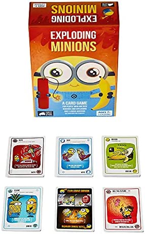 Exploding Minions by Exploding Kittens - A Russian Roulette Card Game, Easy Family-Friendly Party Games - Card Games for Kids, Teens & Adults - 2-5 Players