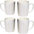 Homvare Porcelain Coffee Mug, Tea Cup, 4 Pack, 12 Ounces, White
