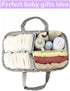 Baby Diaper Caddy Organizer Storage Basket for Girl Boy Shower Gifts Portable Large Nursery Holder Tote for Changing Table or Car Newborn Essentials Baby Registry Must Haves Item