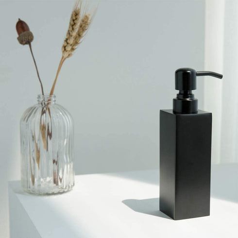 Hand Soap Dispenser -304L Stainless Steel Dish Bath Countertop Lotion Dispensers with Rust /Leak Proof Pump , Liquid Wash Brushed Metal Soap Bottle (10 Oz /300M)