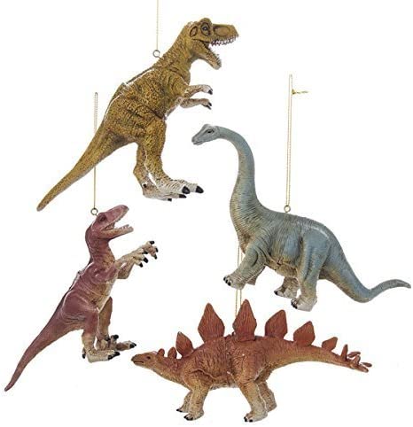 Kurt Adler Dinosaur Ornament Set OF 4