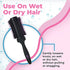 Wet Brush Volume & Body Round Brush for Thick to Coarse Hair - Volumizing Salon Blow-Out with Less Pain, Effort & Breakage - Professional & Lightweight Natural Boar Bristle Detangles and Removes Knots